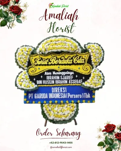Papan Bunga Duka di Gekbrong